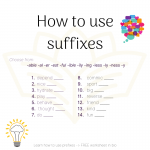 Using suffixes